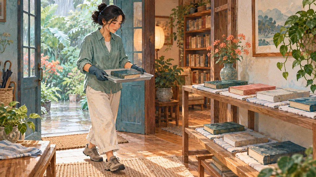 ยกหนังสือโดยรองรับทั้งเล่มในพื้นที่ปลอดภัย