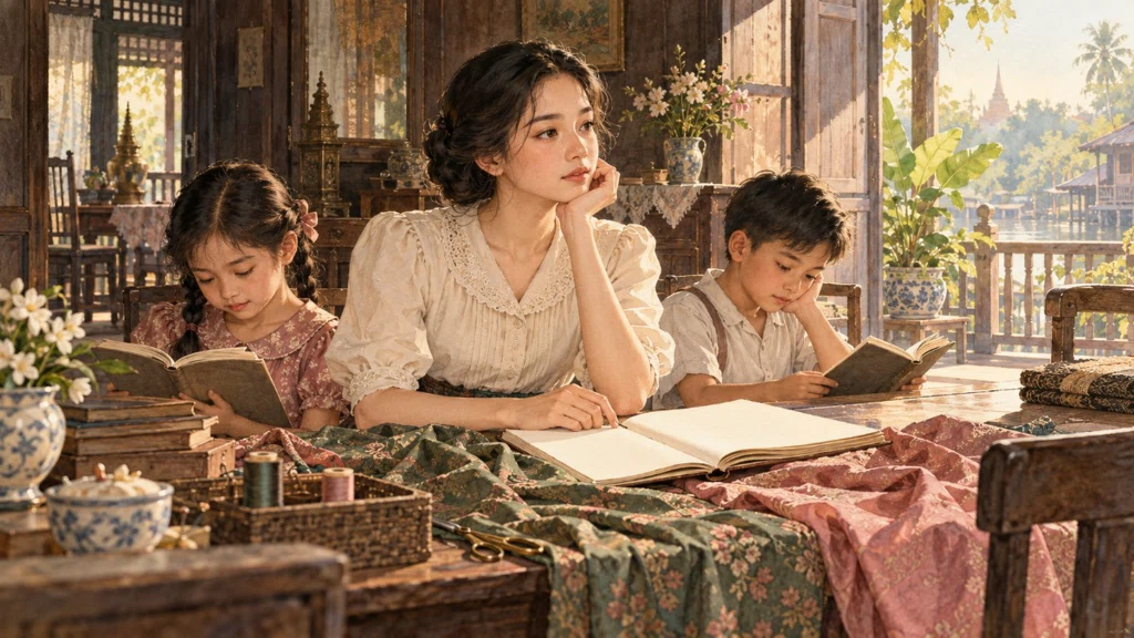 ภาพวาดตีความบรรยากาศ ผู้ดี