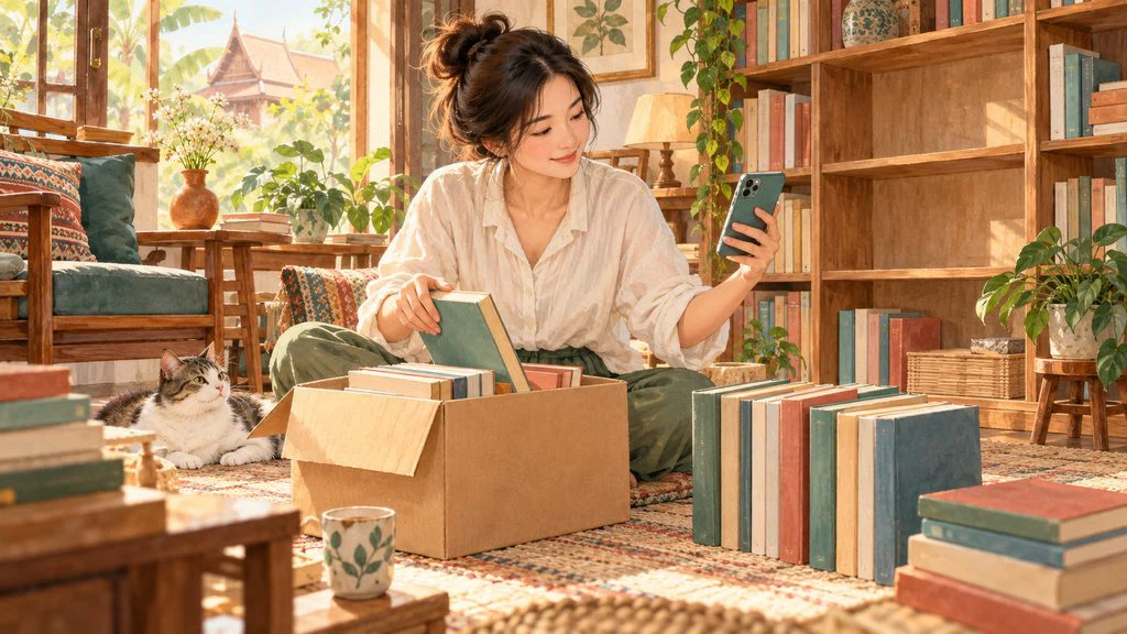 รับซื้อหนังสือเก่า หนังสือมือสองกับเก็ทบุ๊คกี้ เปลี่ยนชั้นที่แน่นให้เป็นเรื่องราวบทใหม่