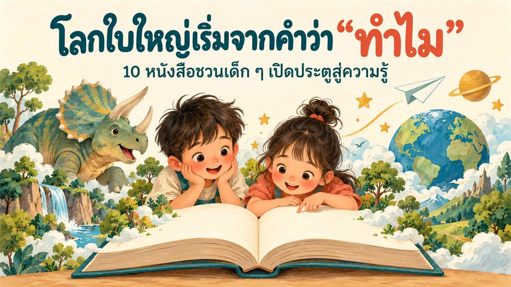 โลกใบใหญ่เริ่มจากคำว่า “ทำไม”: 10 หนังสือชวนเด็ก ๆ เปิดประตูสู่ความรู้