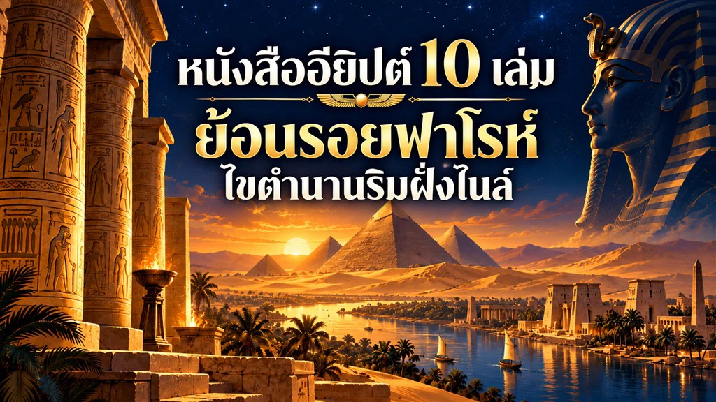 หนังสืออียิปต์ 10 เล่ม: ย้อนรอยฟาโรห์ ไขตำนานริมฝั่งไนล์
