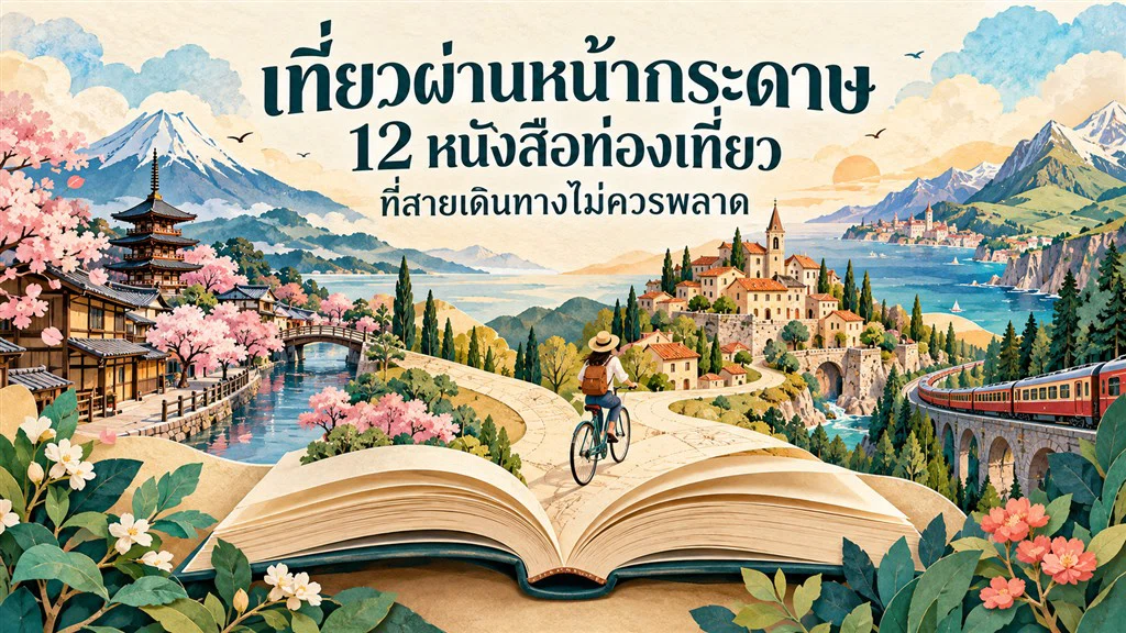 เที่ยวผ่านหน้ากระดาษ 12 หนังสือท่องเที่ยวที่สายเดินทางไม่ควรพลาด