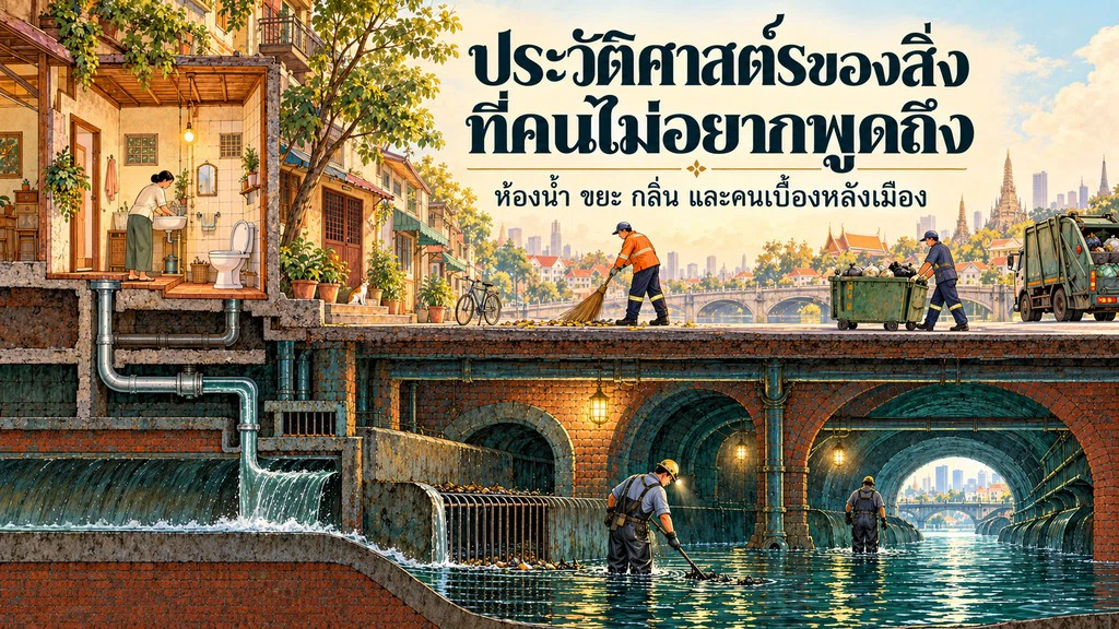 ประวัติศาสตร์ของสิ่งที่คนไม่อยากพูดถึง: ห้องน้ำ ขยะ กลิ่น และคนเบื้องหลังเมือง