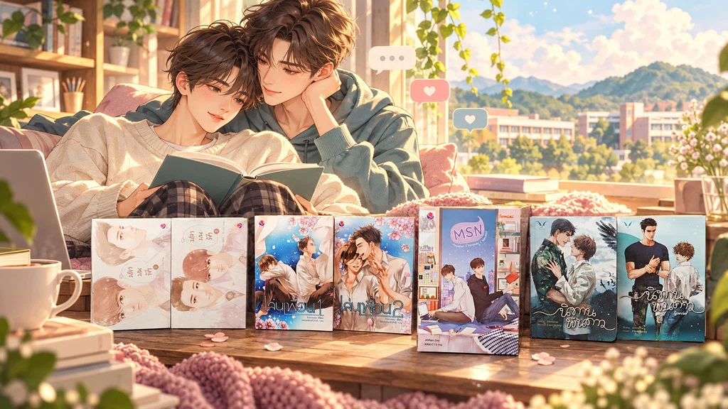 นิยายวายแนะนำ 10 เรื่อง เลือกอ่านตามอารมณ์ ตั้งแต่รักป่วนไปจนถึงรักที่ชวนเติบโต