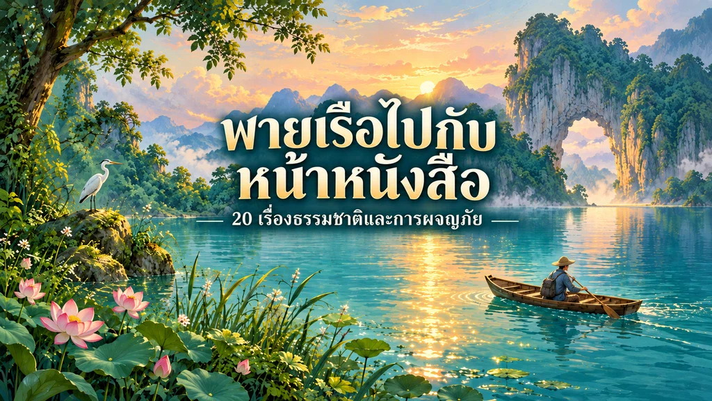 พายเรือไปกับหน้าหนังสือ: 20 เรื่องธรรมชาติและการผจญภัยที่ชวนออกเดินทาง