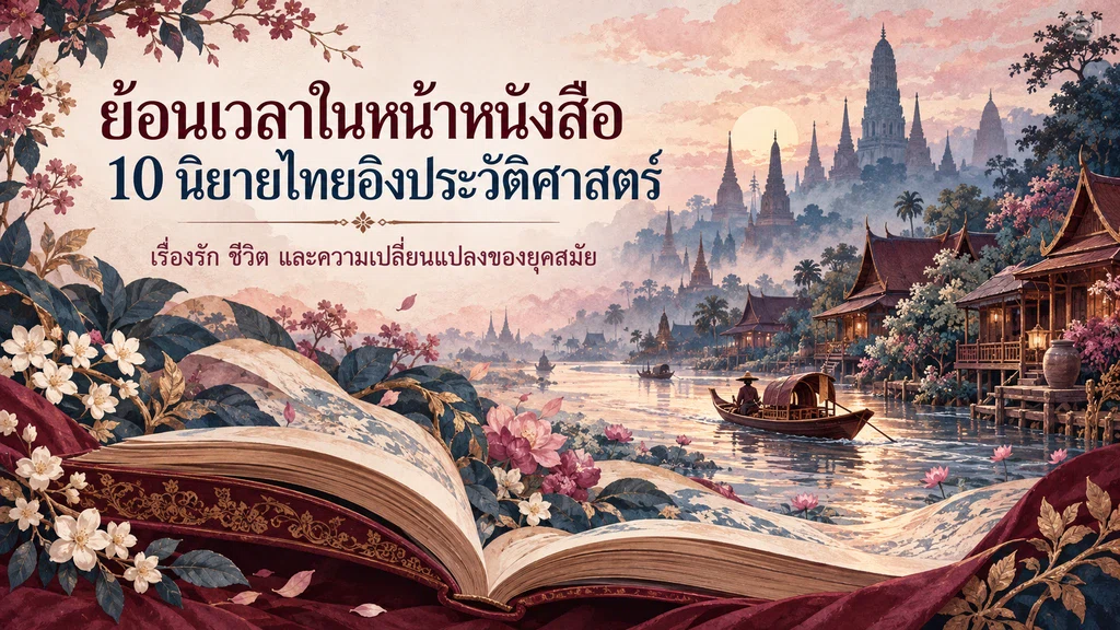 ย้อนเวลาในหน้าหนังสือ: 10 นิยายไทยอิงประวัติศาสตร์ที่ชวนรู้จักคนในอดีต