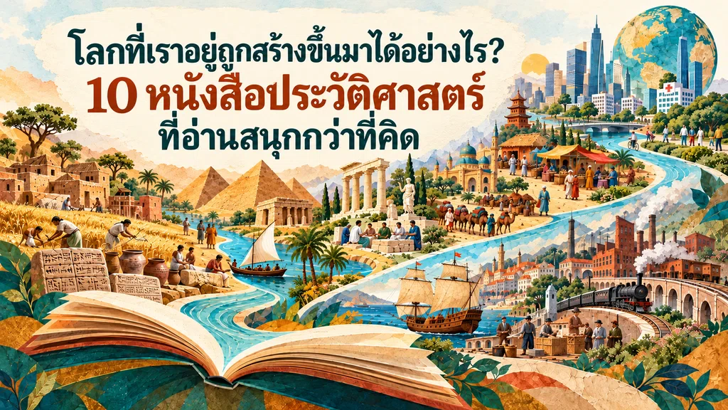 โลกที่เราอยู่ถูกสร้างขึ้นมาได้อย่างไร? 10 หนังสือประวัติศาสตร์ที่อ่านสนุกกว่าที่คิด
