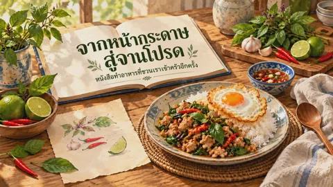 หนังสือทำอาหาร 20 เล่ม: จากหน้ากระดาษสู่จานโปรด ชวนเราเข้าครัวอีกครั้ง