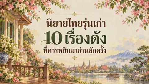 นิยายไทยรุ่นเก่า 10 เรื่องดัง ที่ควรหยิบมาอ่านสักครั้ง