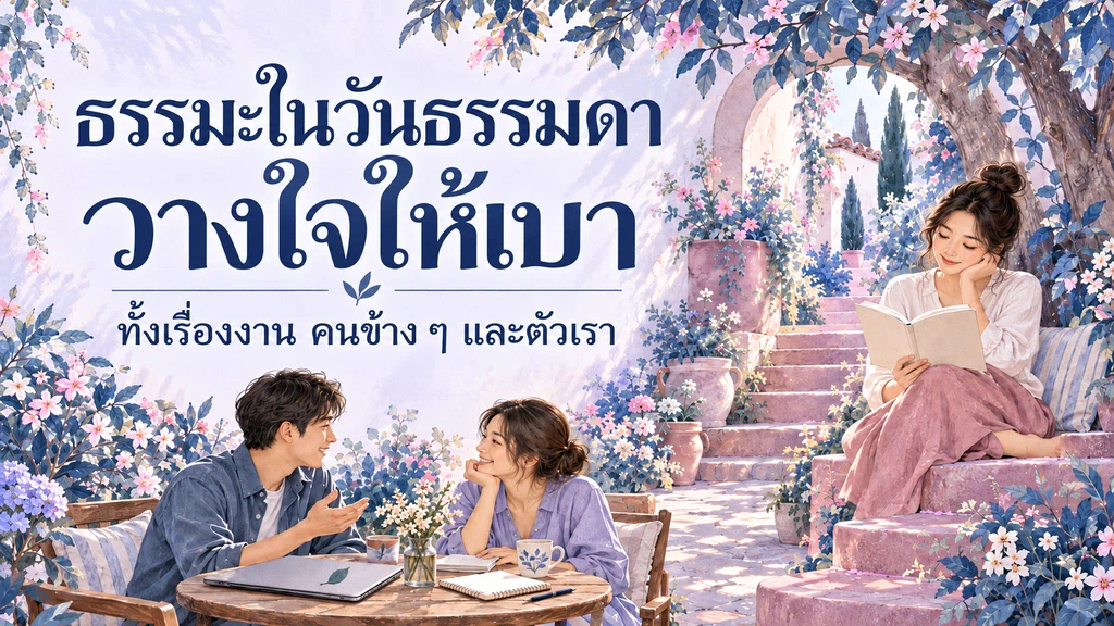 ธรรมะในวันธรรมดา: วางใจให้เบา ทั้งเรื่องงาน คนข้าง ๆ และตัวเรา
