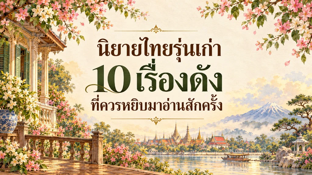 นิยายไทยรุ่นเก่า 10 เรื่องดัง ที่ควรหยิบมาอ่านสักครั้ง
