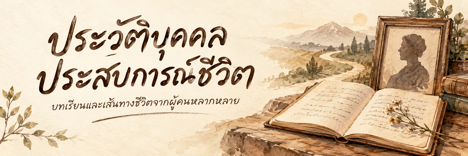 ภาพแบนเนอร์หมวดหมู่ ประวัติบุคคล ประสบการณ์ชีวิต
