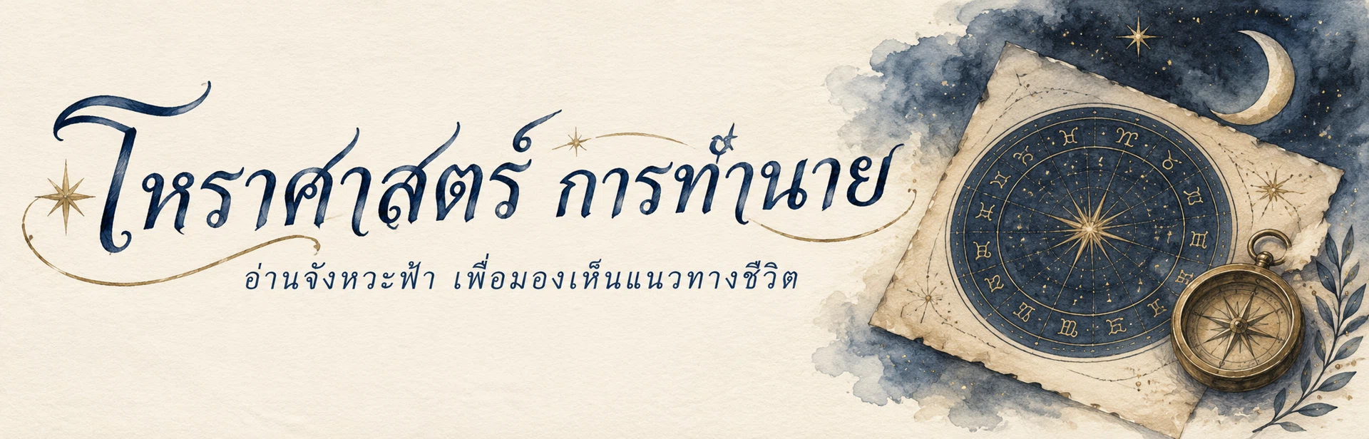 ภาพแบนเนอร์หมวดหมู่ โหราศาสตร์ การทำนาย