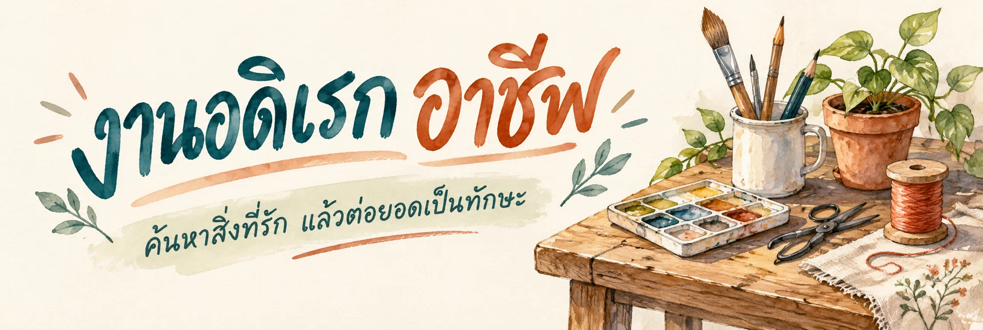 ภาพแบนเนอร์หมวดหมู่ งานอดิเรก อาชีพ