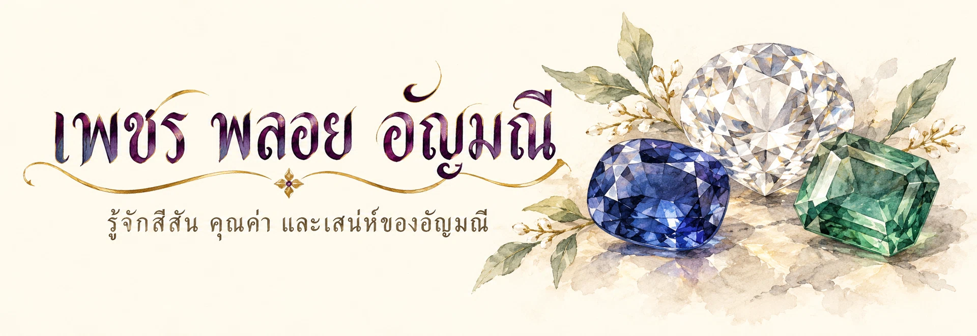 ภาพแบนเนอร์หมวดหมู่ เพชร พลอย อัญมณี