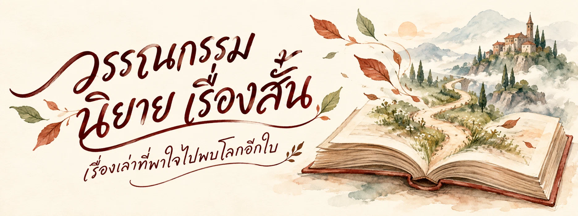 ภาพแบนเนอร์หมวดหมู่ วรรณกรรม นิยาย เรื่องสั้น