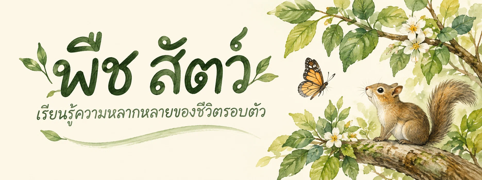 ภาพแบนเนอร์หมวดหมู่ พืช สัตว์