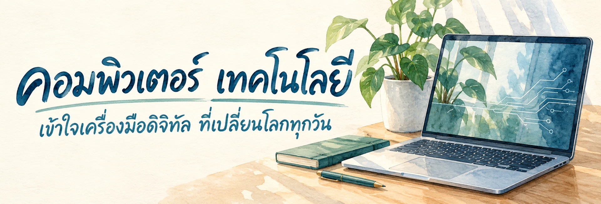 ภาพแบนเนอร์หมวดหมู่ คอมพิวเตอร์ เทคโนโลยี