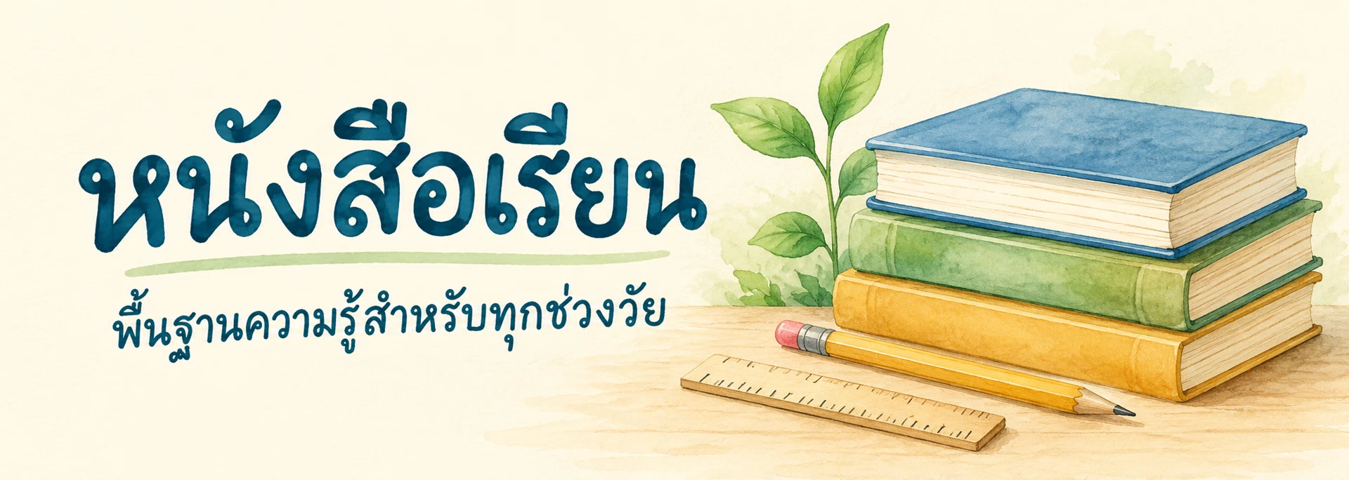 ภาพแบนเนอร์หมวดหมู่ หนังสือเรียน