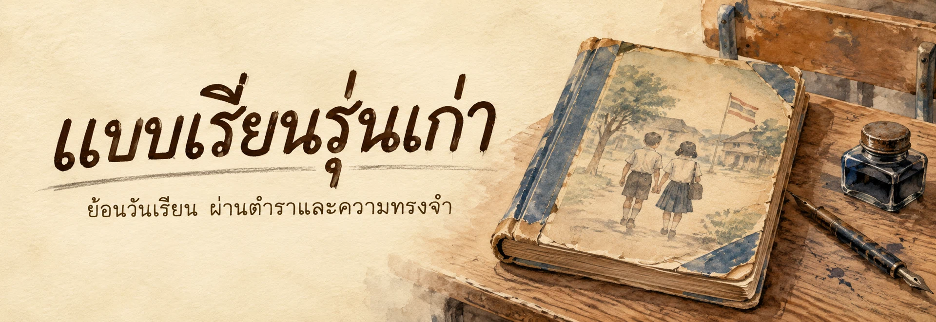 ภาพแบนเนอร์หมวดหมู่ แบบเรียนรุ่นเก่า