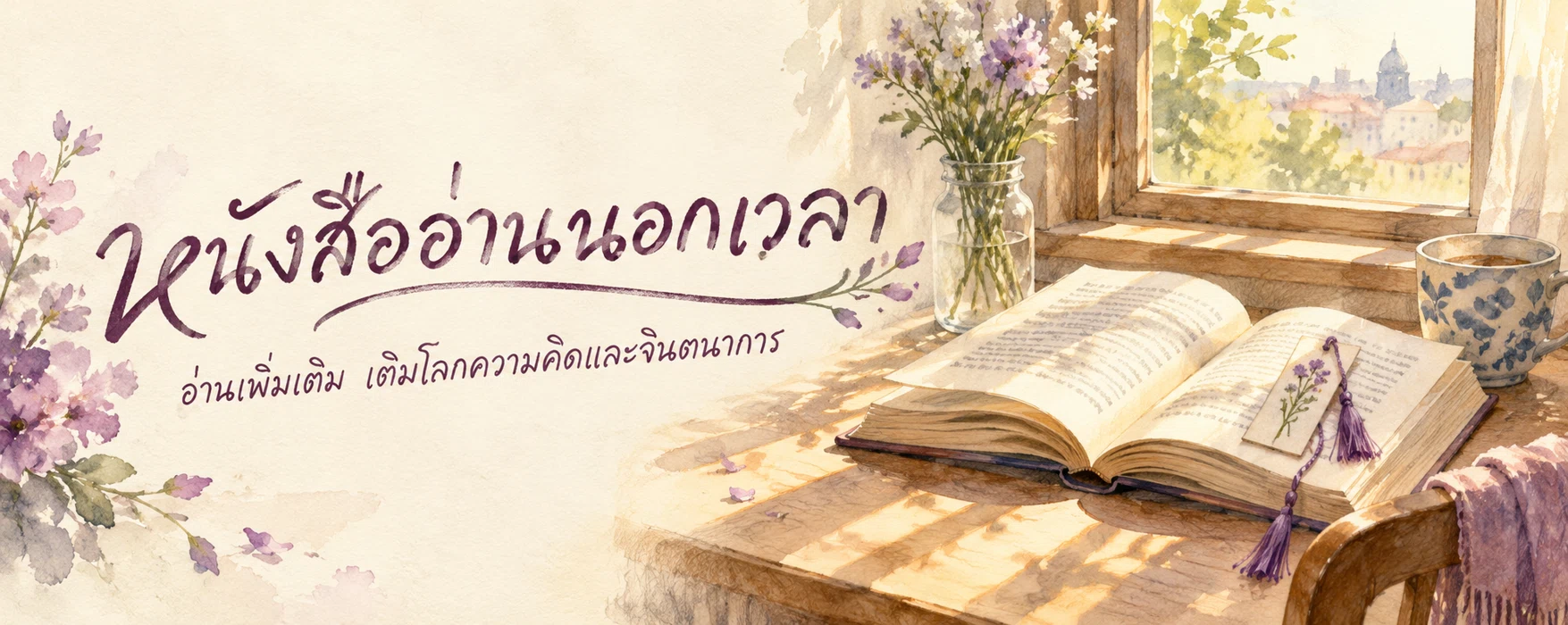 ภาพแบนเนอร์หมวดหมู่ หนังสืออ่านนอกเวลา