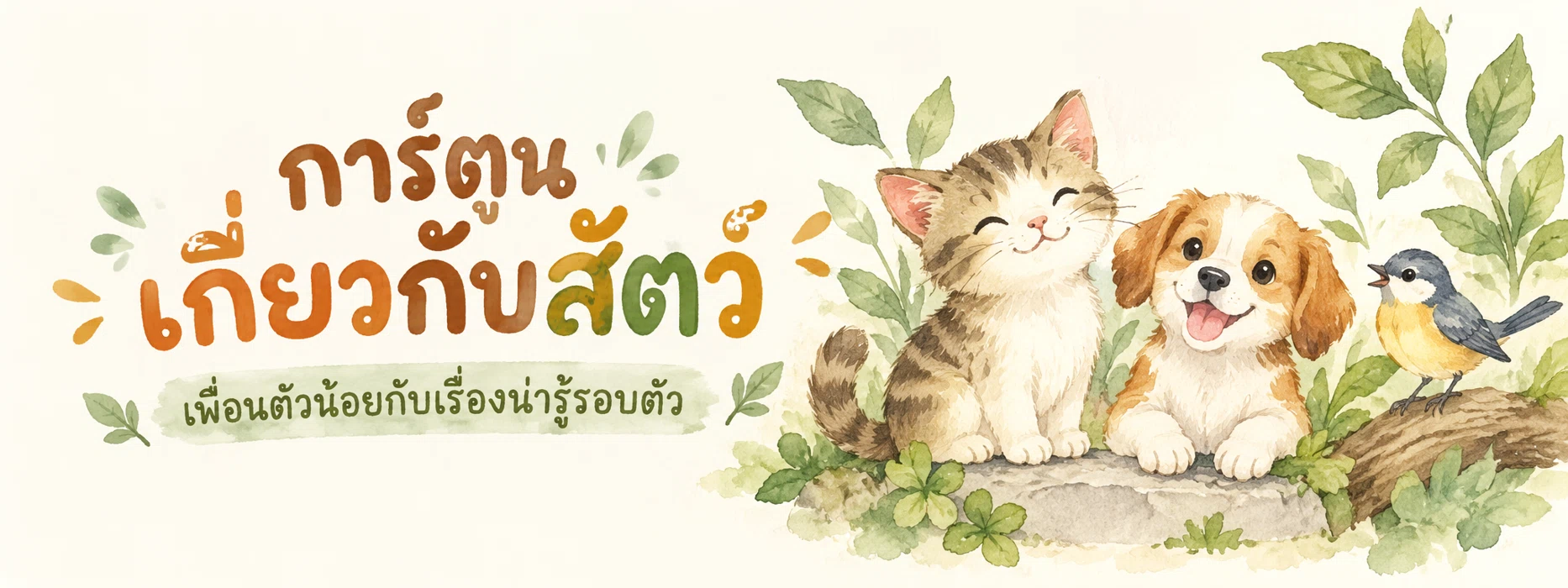 ภาพแบนเนอร์หมวดหมู่ เกี่ยวกับสัตว์