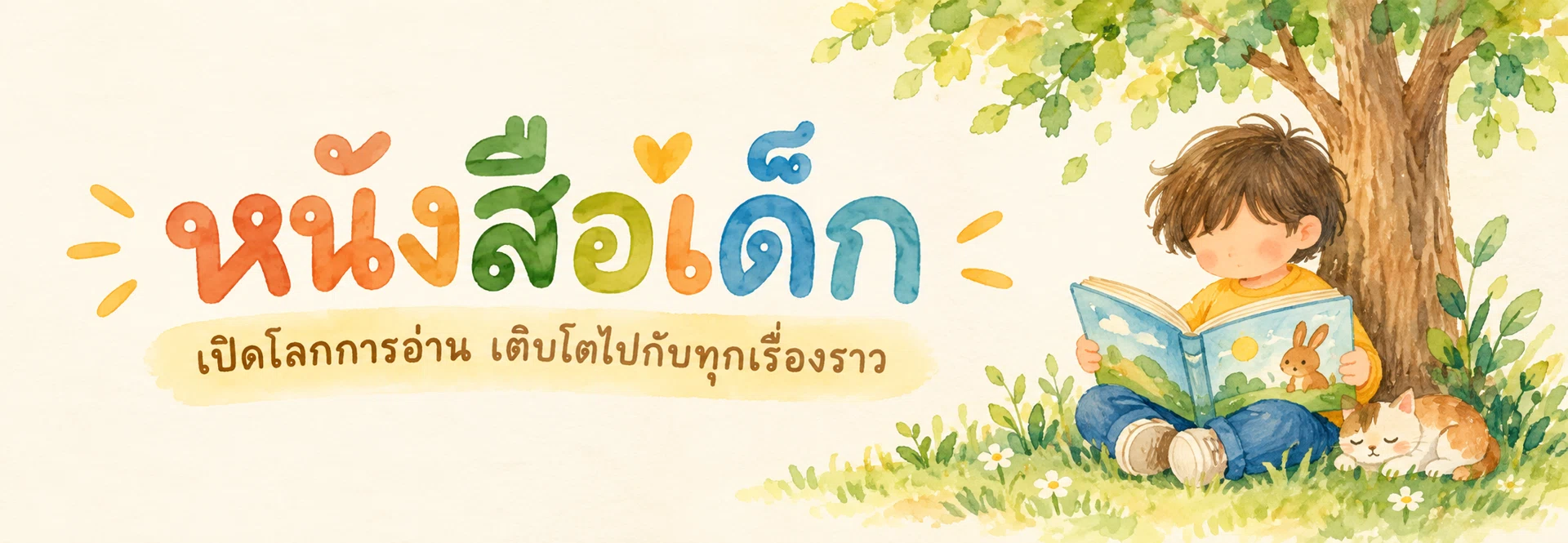 ภาพแบนเนอร์หมวดหมู่ หนังสือเด็ก