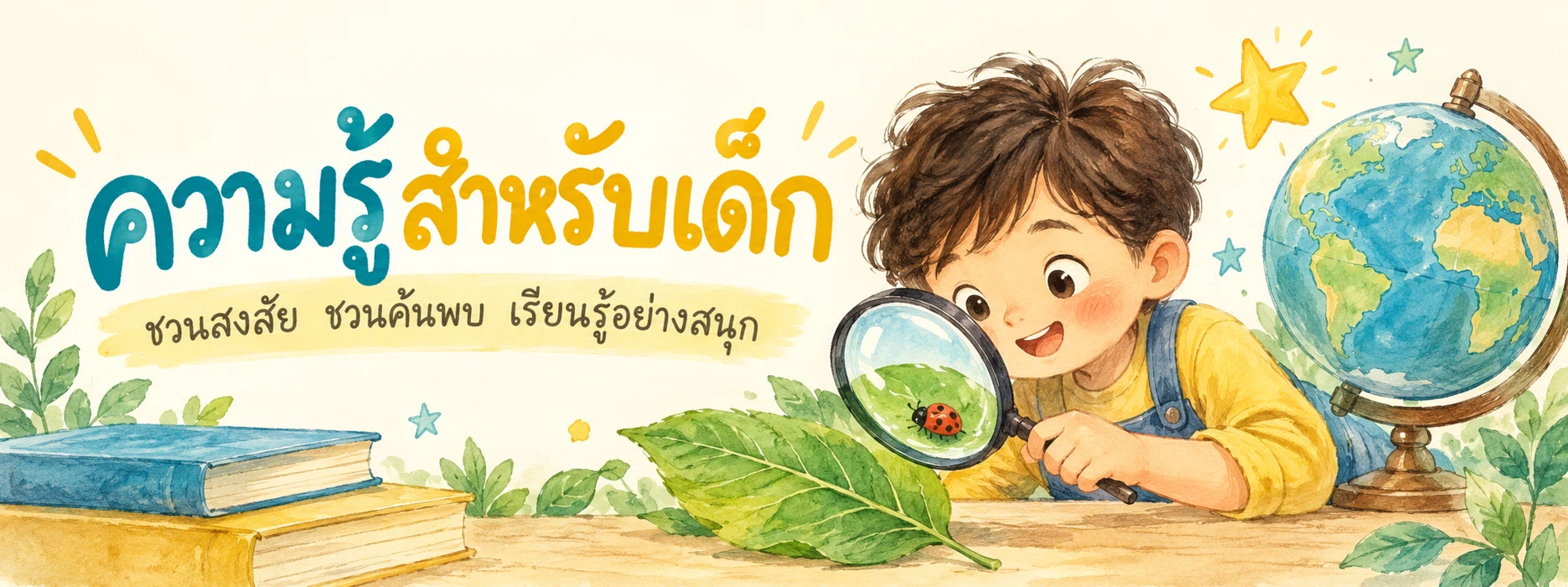 ภาพแบนเนอร์หมวดหมู่ ความรู้สำหรับเด็ก