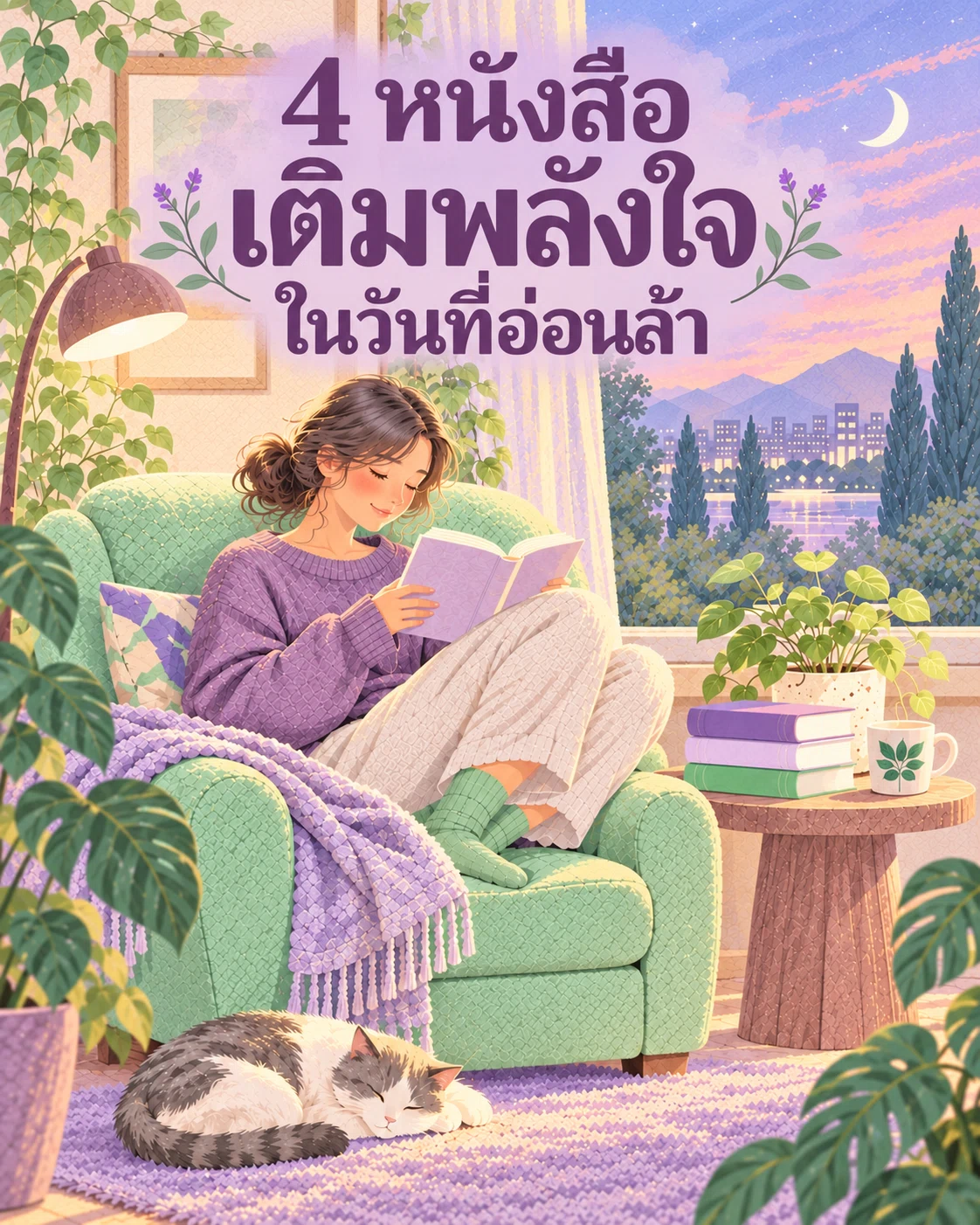 4 หนังสือเติมพลังใจ ในวันที่อ่อนล้า