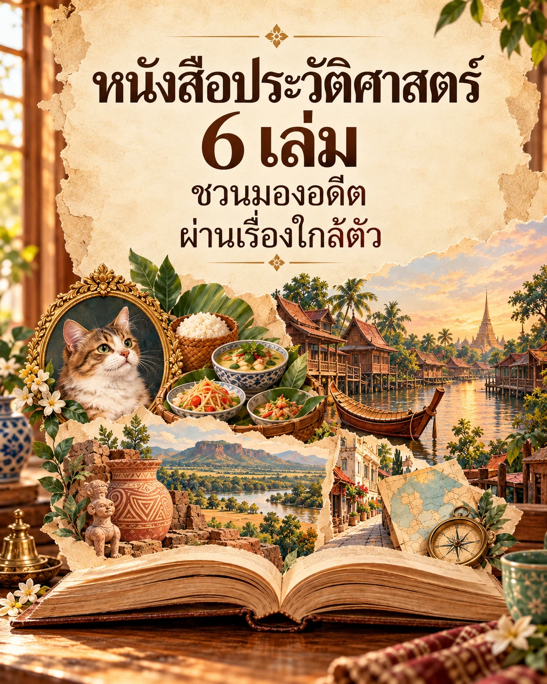 หนังสือประวัติศาสตร์ 6 เล่ม