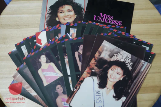 Miss Universe 1988 Pornthip Narkhirankanok โปสการ์ดภาพสี 24 ใบ รูปที่ 7