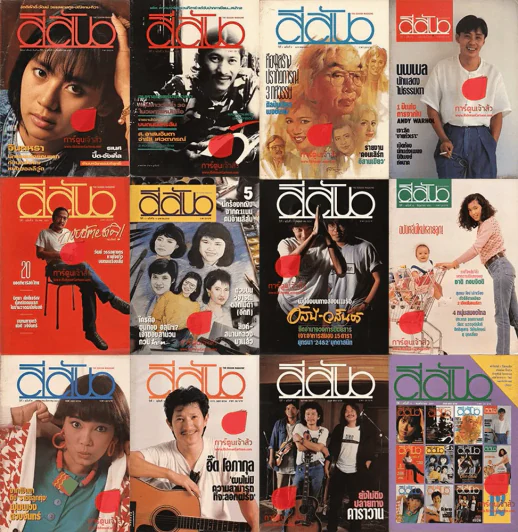 สีสันปีที่ 1 ฉบับที่ 1-12 มีครบ 12 เล่ม สภาพดีมาก รูปที่ 1
