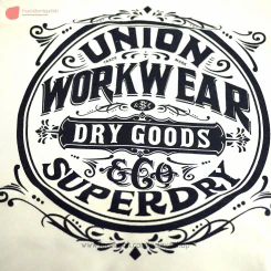 กระเป๋าผ้าเท่ๆ ลาย Union Workwear Dry Goods & Go Superdry สีครีม รูปที่ 2