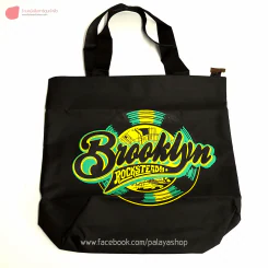 กระเป๋าผ้าเท่ๆ ลาย Brooklyn Rocksteady สีดำ รูปที่ 1