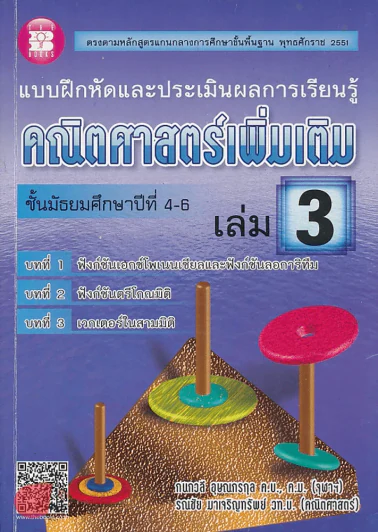 แบบฝึกหัดและประเมินผลการเรียนรู็ คณิตศาสตร์เพิ่มเติม ม.4-6 เล่ม 3 บทที่ 1 ฟังก์ชันเอกซ์โพเนนเชียลและ รูปที่ 1