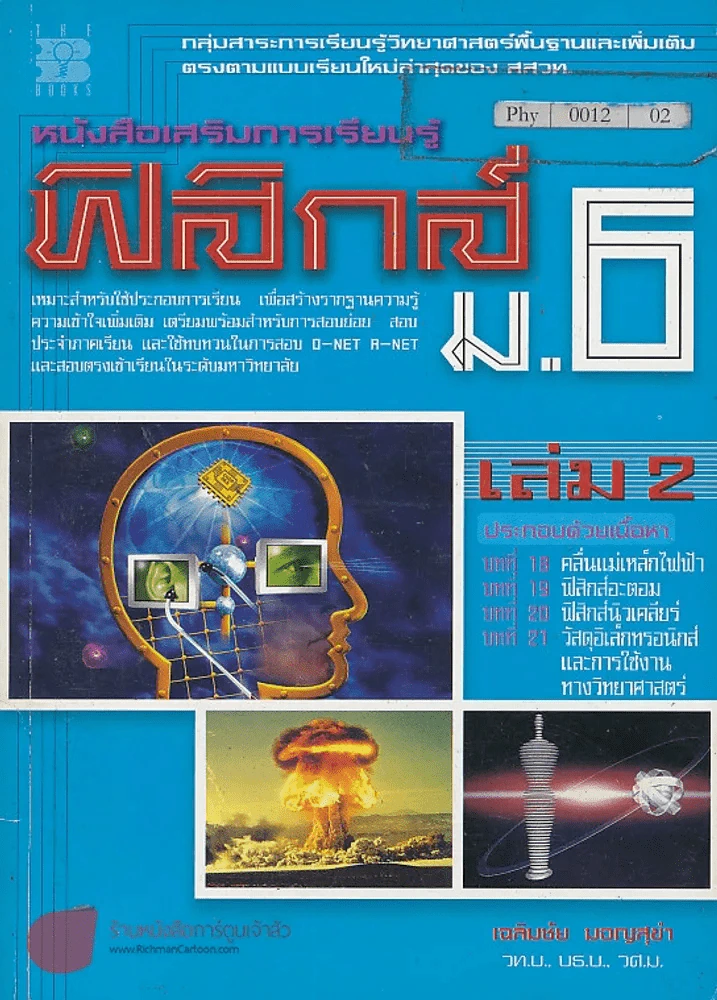 ฟิสิกส์ ม.6 เล่ม 2 เนื้อหา บทที่ 18 คลื่นแม่เหล็กไฟฟ้า บทที่ 19 ฟิสิกส์อะตอม บทที่ 20ฟิสิกส์นิวเคลีย รูปที่ 1