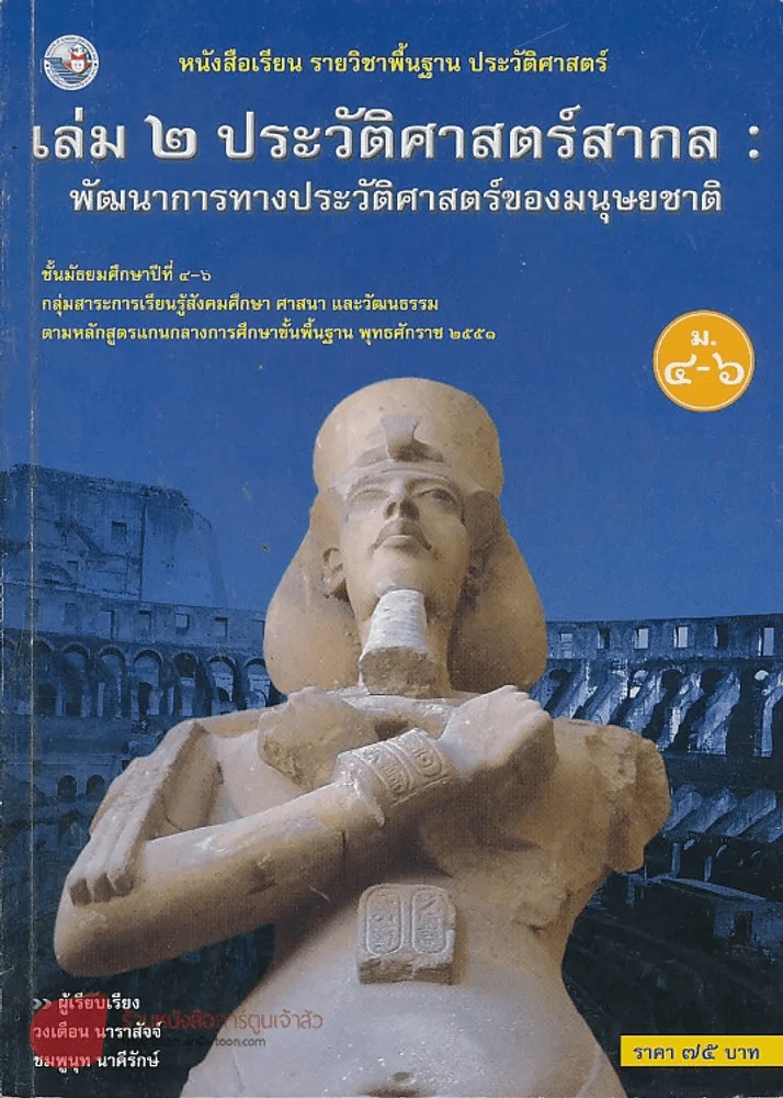 ประวัติศาสตร์ เล่ม 2 ประวัติศาสตร์สากล ม.4-6 พัฒนาการทางประวัติศาสตร์ของมนุษยชาติ รูปที่ 1