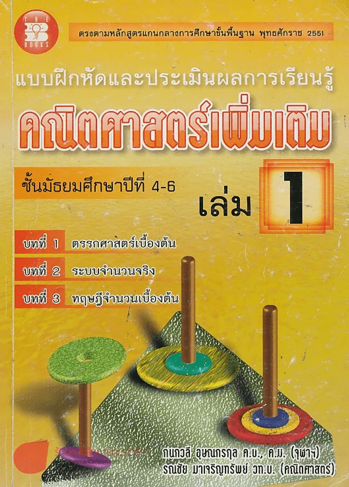 แบบฝึกหัดและประเมินผลการเรียนรู้ คณิตศาสตร์เพิ่มเติม ม.4-6 เล่ม 1 รูปที่ 1