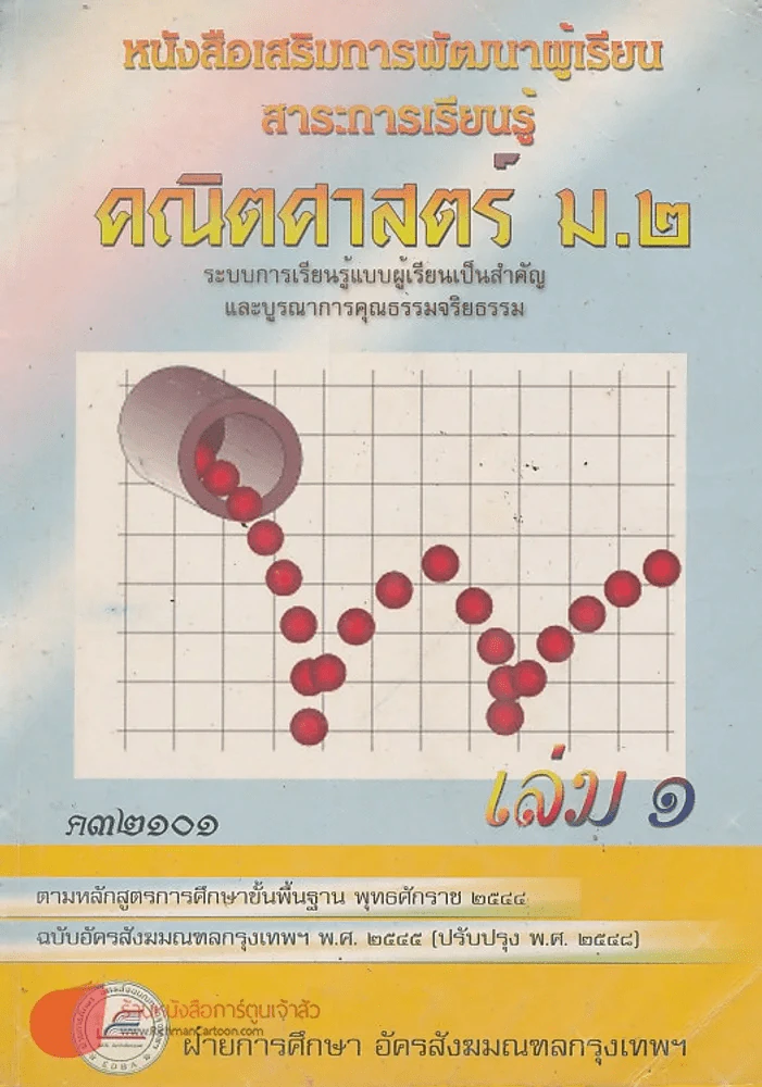 คณิตศาสตร์  ม.2 เล่ม 1 ค 32101 รูปที่ 1