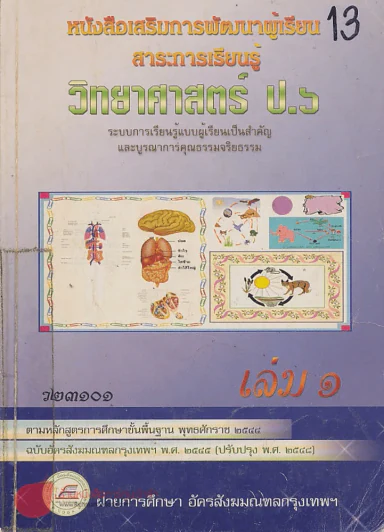 หนังสือเสริมการพัฒนาผู้เรียน สาระการเรียนรู้ วิทยาศาสตร์ ป.6 ว 23101 เล่ม 1 รูปที่ 1