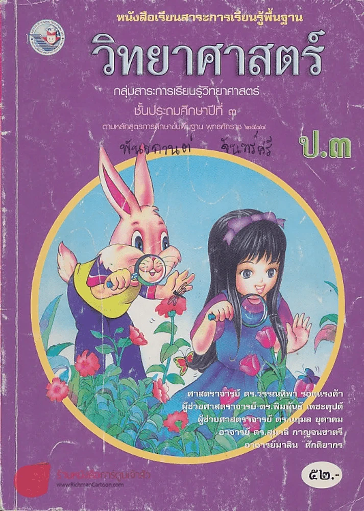 หนังสือเรียนสาระการเรียนรู้พื้นฐาน วิทยาศาสตร์ ป.3 รูปที่ 1