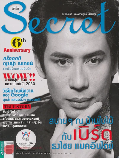 Secret ปีที่ 6 ฉบับที่ 145 ปกเบิร์ด ธงไชย รูปที่ 1