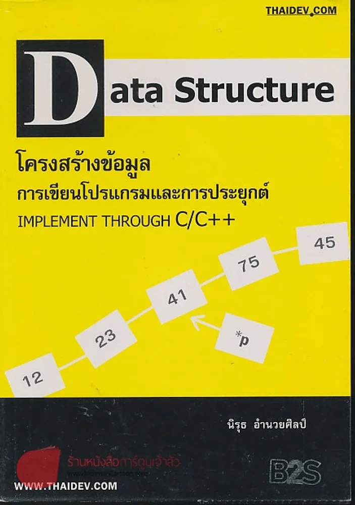 Data Structure โครงสร้างข้อมมูล การเขียนโปรแกรมและการประยุกต์ รูปที่ 1