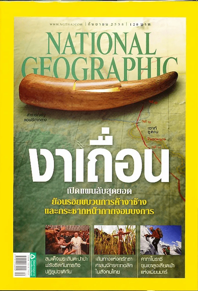 National Geographic กันยายน 2558 งาเถื่อน รูปที่ 1