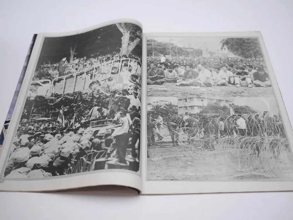 อนุทินคู่ชีวิต ดารา นักร้อง ฉบับที่ 23 ปี 2535 มีภาพเหตุการณ์ประชาธิปไตยสีเลือด 17-20 พ.ค.2535 รูปที่ 7