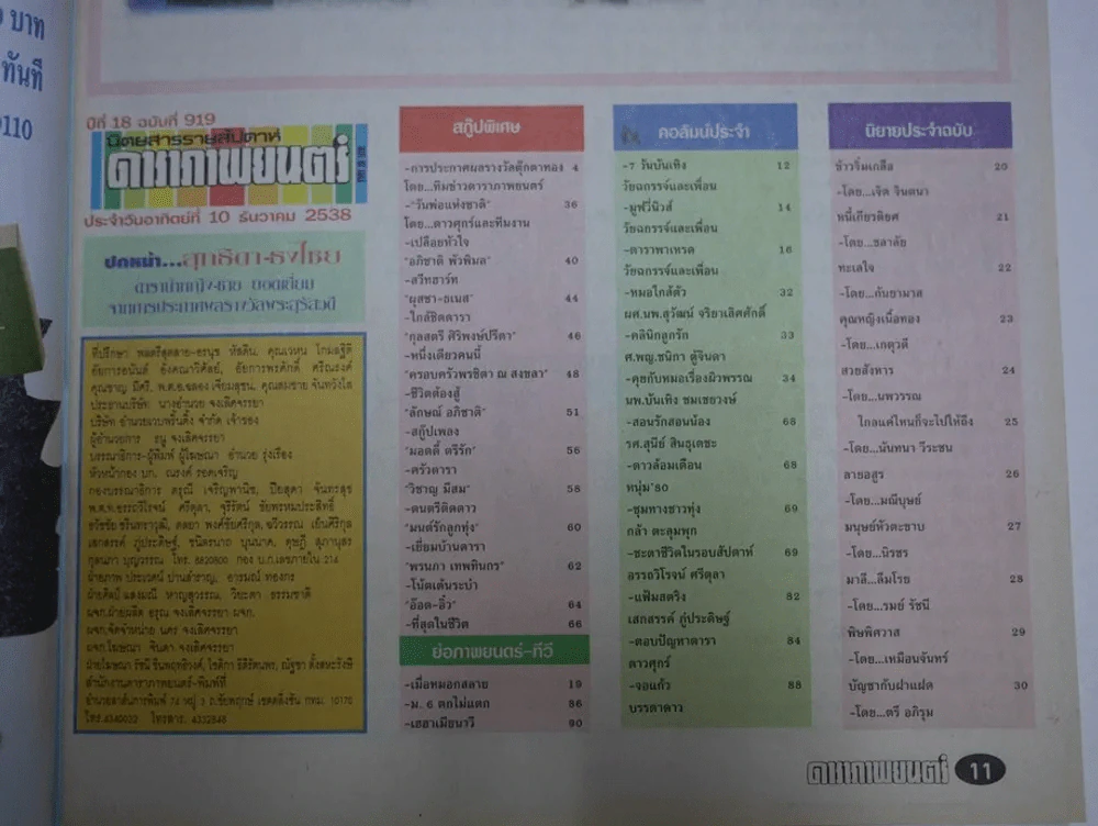ดาราภาพยนตร์ ปีที่ 18 ฉบับที่ 919 พ.ศ.2538 เบิร์ด ธงไชย (สัมภาษณ์งานตุ๊กตาทอง) รูปที่ 3