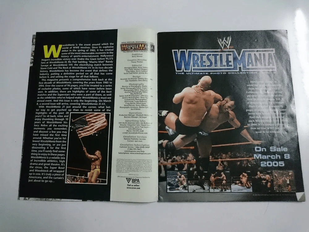 Wrestle Mania The Ultimate Photo Collection, Volume 1 ภาษาอังกฤษ+ภาพสีทั้งเล่ม มี 98 หน้า รูปที่ 3