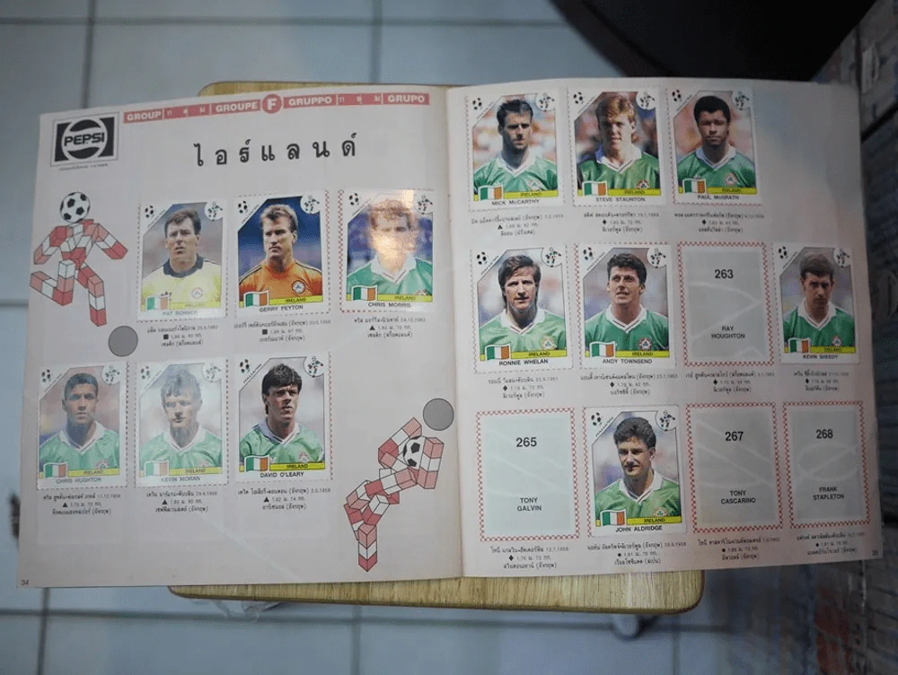 ITALIA'90 World Cup สมุดภาพสะสมสติกเกอร์ฟุตบอลโลก 1990 รูปที่ 10