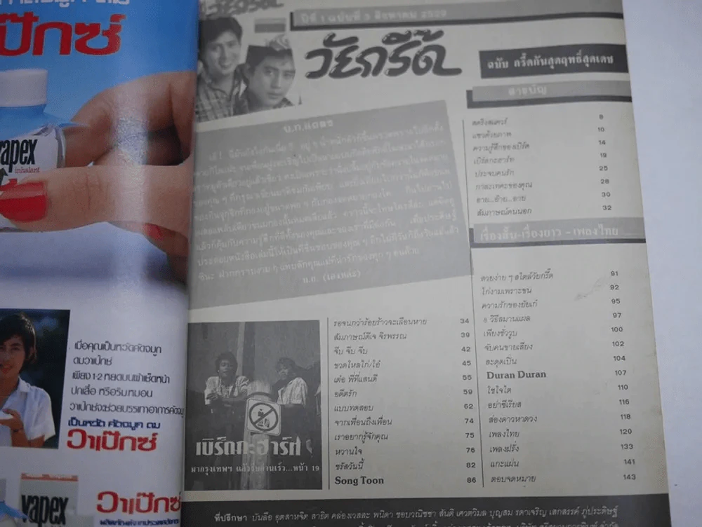 วัยกรี๊ด ปีที่ 1 ฉบับที่ 3 พ.ศ.2529 เบิร์ด ธงไชย รูปที่ 4