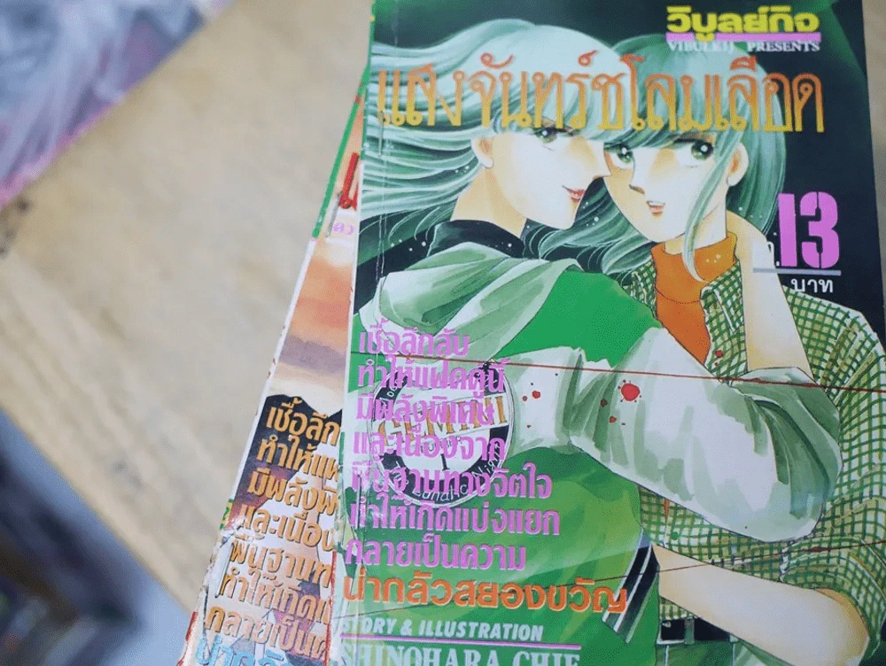 แสงจันทร์ชโลมเลือด 18 เล่มจบ (ปกด้านในหน้าแรกมีขีดเขียนตามภาพทุกเล่ม) รูปที่ 5